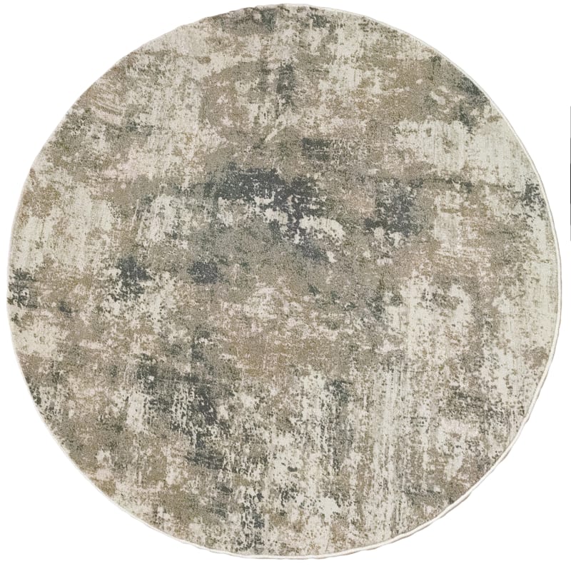 QUR527031180 - Dynamic Rugs - Quartz - Beige Grey 27031-180 - 5'3" Round