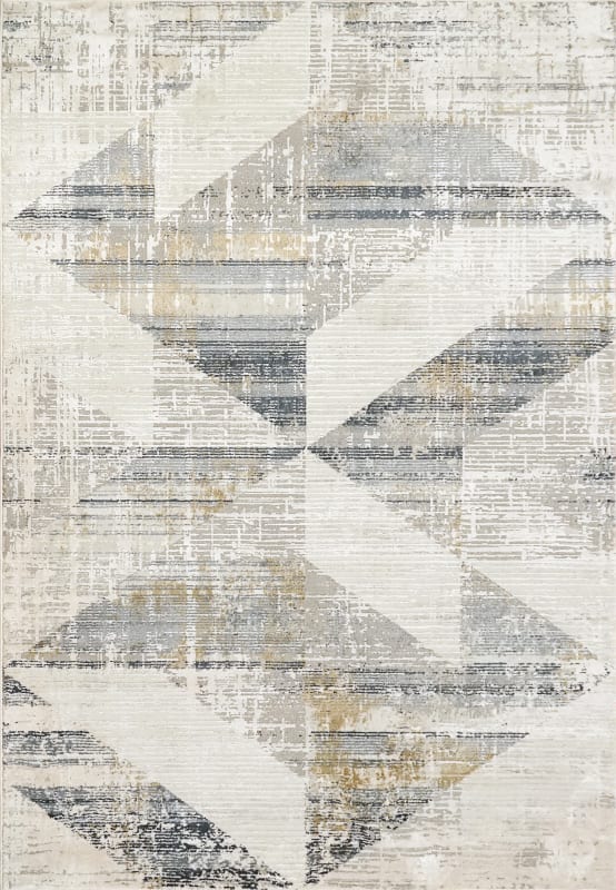 QU101427072155 - Dynamic Rugs - Quartz - Ivory Slate 27072-155 - 9'2" x 12'10"