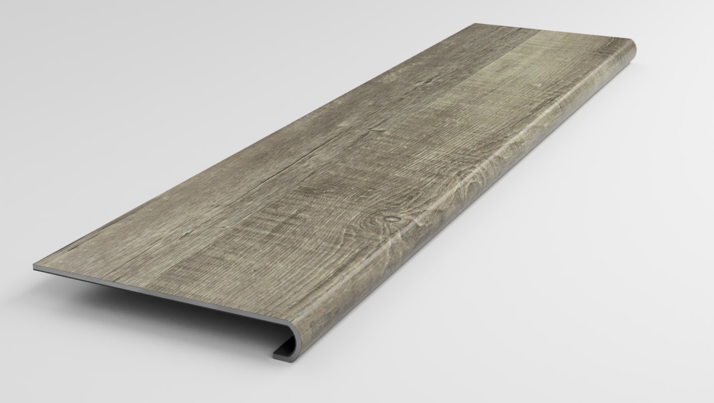 VTK-FTS21-936 1-1/2 x 47 - Treads Plus - Stair Tread Kit 47" - Mohawk Founders Trace Worn Gray