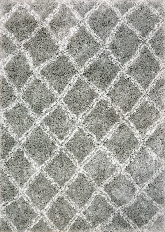 NR357432900 - Dynamic Rugs - Nordic - Silver White 7432-900 - 2'7" x 5'