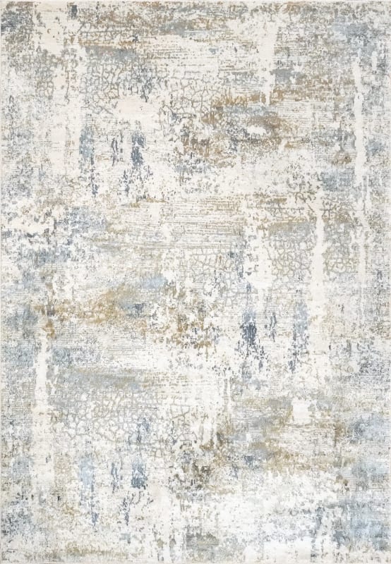 QU2427050150 - Dynamic Rugs - Quartz - Ivory Blue 27050-150 - 2' x 3'11"
