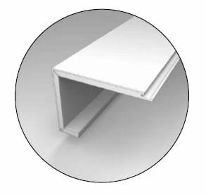 AVCAP-VP141 Froth - Aladdin's Performance Accessories - Vinyl Flush Stair Cap - AVCAP-VP141 Froth