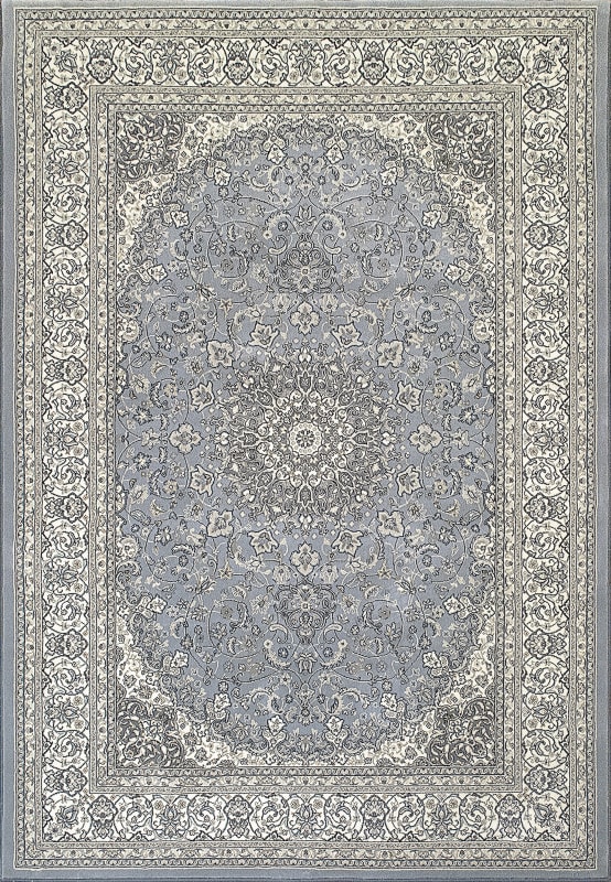 AN912571194646 - Dynamic Rugs - Ancient Garden - Steel Blue Cream 57119-4646 - 7'10" x 10'10"