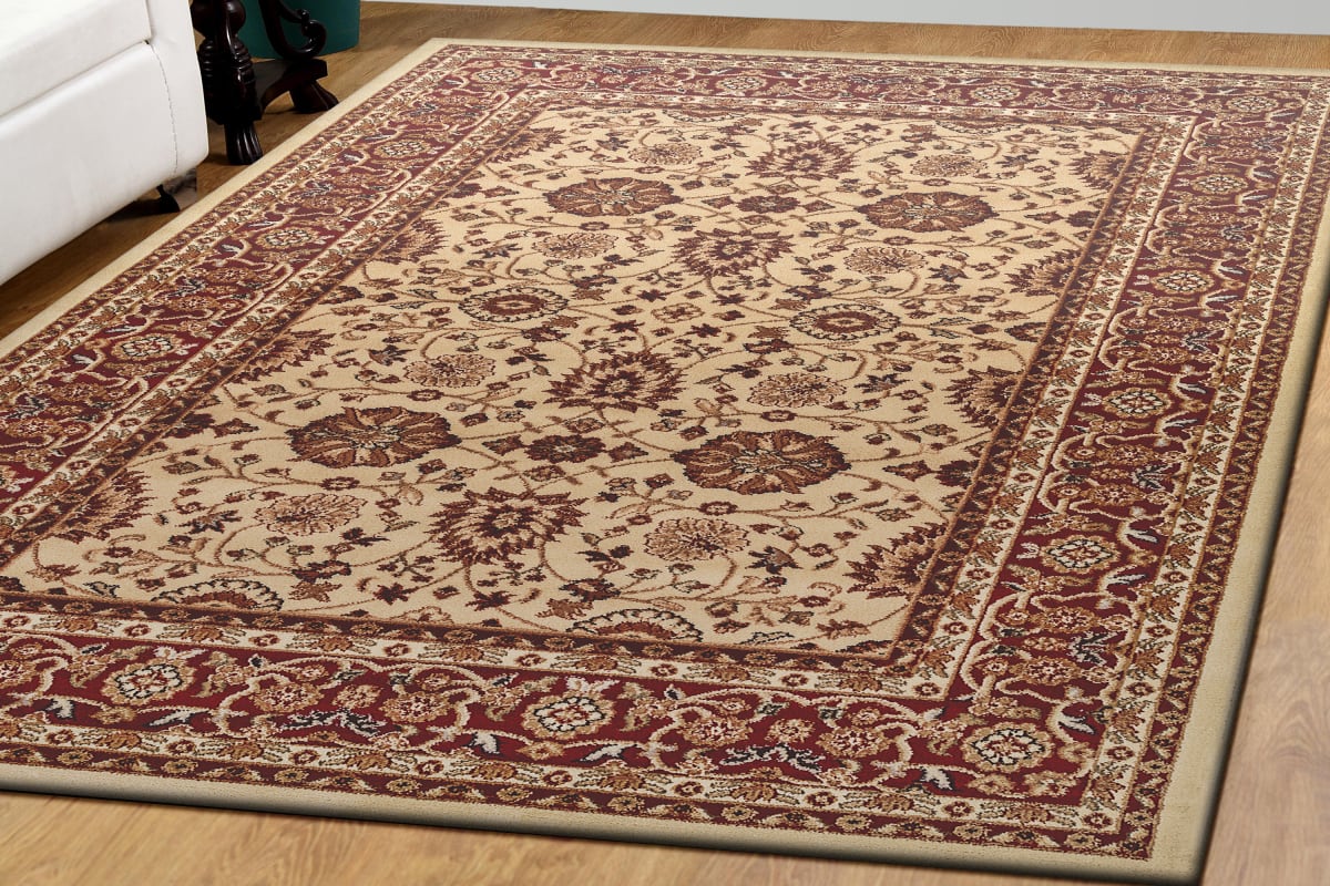 YAZD - Cream Red 2803-130 - Dynamic Rugs - Yazd - Cream Red 2803-130