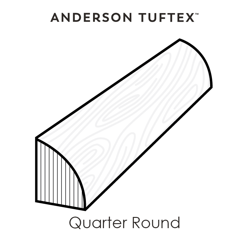 AAQTR-17043 Rye (QTR) - Anderson Tuftex - Quarter Round  - AAQTR-17043 Rye (QTR)