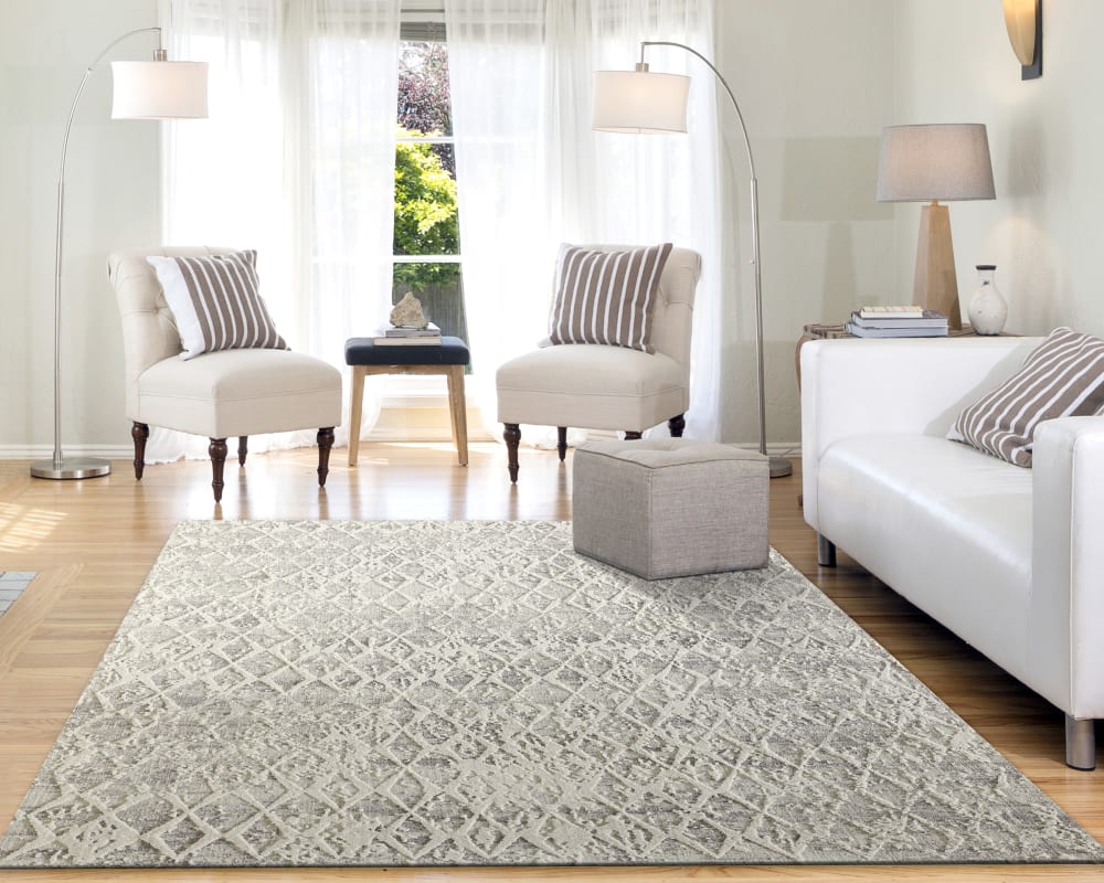 QUARTZ - Ivory Silver 27039-111 - Dynamic Rugs - Quartz - Ivory Silver 27039-111
