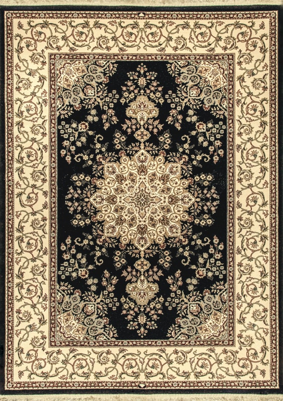 BR7107201090 - Dynamic Rugs - Brilliant - Black 7201-090 - 6'7" x 9'10"