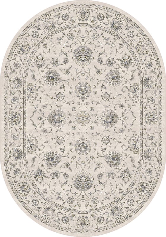 ANOV71057126666 - Dynamic Rugs - Ancient Garden - Cream 57126-6666 - 6'7" x 9'6" Oval