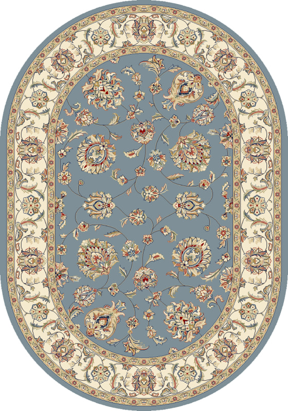 ANOV35573655464 - Dynamic Rugs - Ancient Garden - Light Blue Ivory 57365-5464 - 2'7" x 4'7" Oval