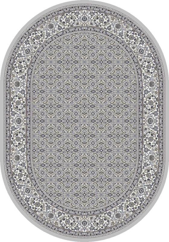 ANOV35570119666 - Dynamic Rugs - Ancient Garden - Soft Grey Cream 57011-9666 - 2'7" x 4'7" Oval