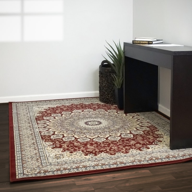 ANCIENT GARDEN - Red 57090-1484 - Dynamic Rugs - Ancient Garden - Red 57090-1484