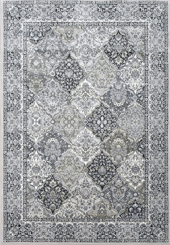AN710570089696 - Dynamic Rugs - Ancient Garden - Cream Grey 57008-9696 - 6'7" x 9'6"