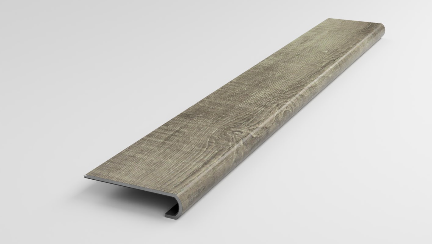 VSN-FTS21-936 1-1/2 x 42 - Treads Plus - Stair Nose 42" - Mohawk Founders Trace Worn Gray