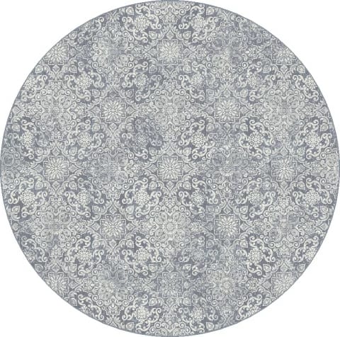 ANR8571624666 - Dynamic Rugs - Ancient Garden - Light Blue 57162-4666 - 7'1" Round