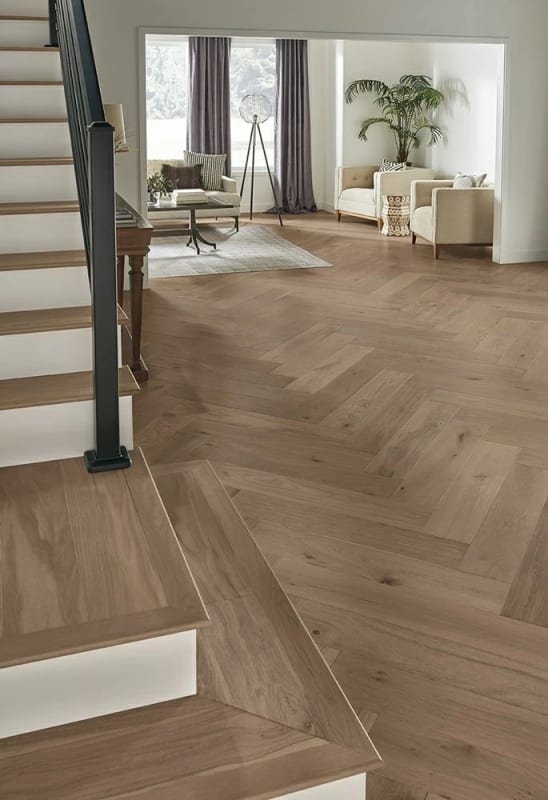 HPLS37SUDF1 - Mannington Latitude Collection - Park City Herringbone - Sundance