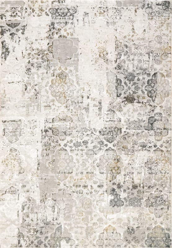 QU91227077190 - Dynamic Rugs - Quartz - Ivory Grey 27077-190 - 7'10" x 10'10"