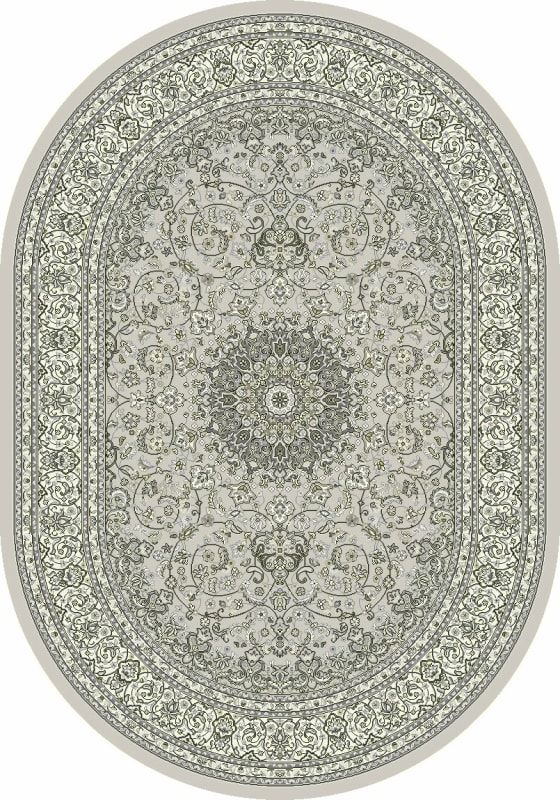 ANOV35571199666 - Dynamic Rugs - Ancient Garden - Soft Grey Cream 57119-9666 - 2'7" x 4'7" Oval