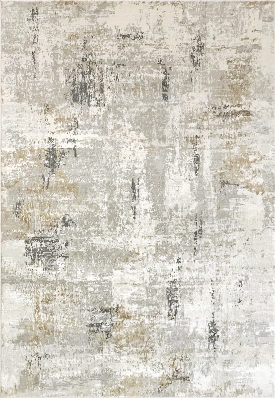 QU71027048190 - Dynamic Rugs - Quartz - Ivory Grey 27048-190 - 6'7" x 9'6"
