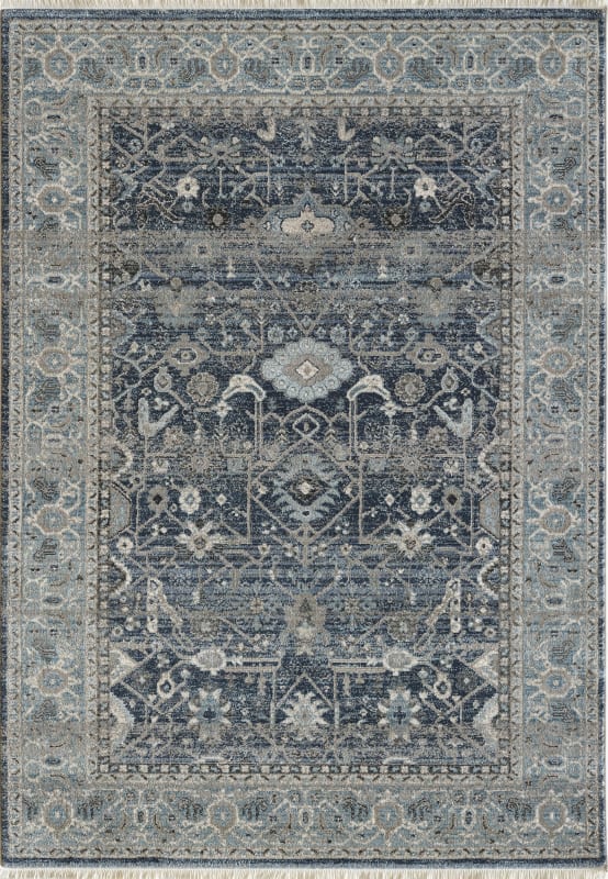JN696881550 - Dynamic Rugs - Juno - Blue 6881-550 - 5'3" x 7'7"