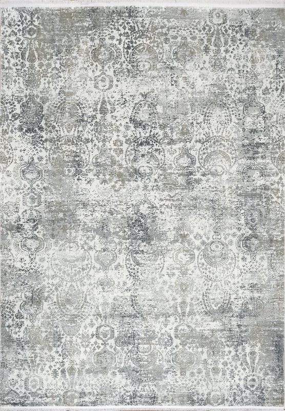 RU7102162190 - Dynamic Rugs - Ruby - Ivory Grey 2162-190 - 6'7" x 9'6"