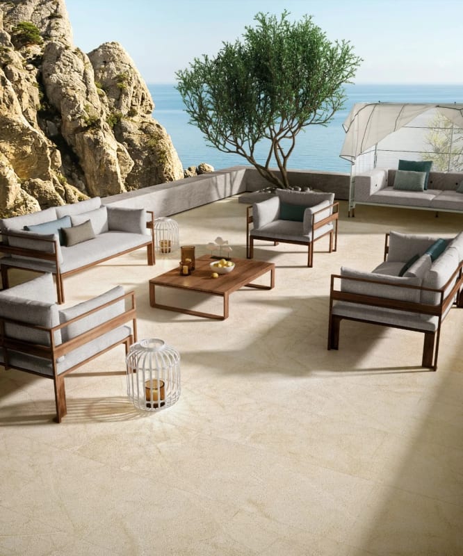LPAVNLIVCRE1836 - MSI Arterra Perocelain Pavers - Livingstyle - Cream 18X36