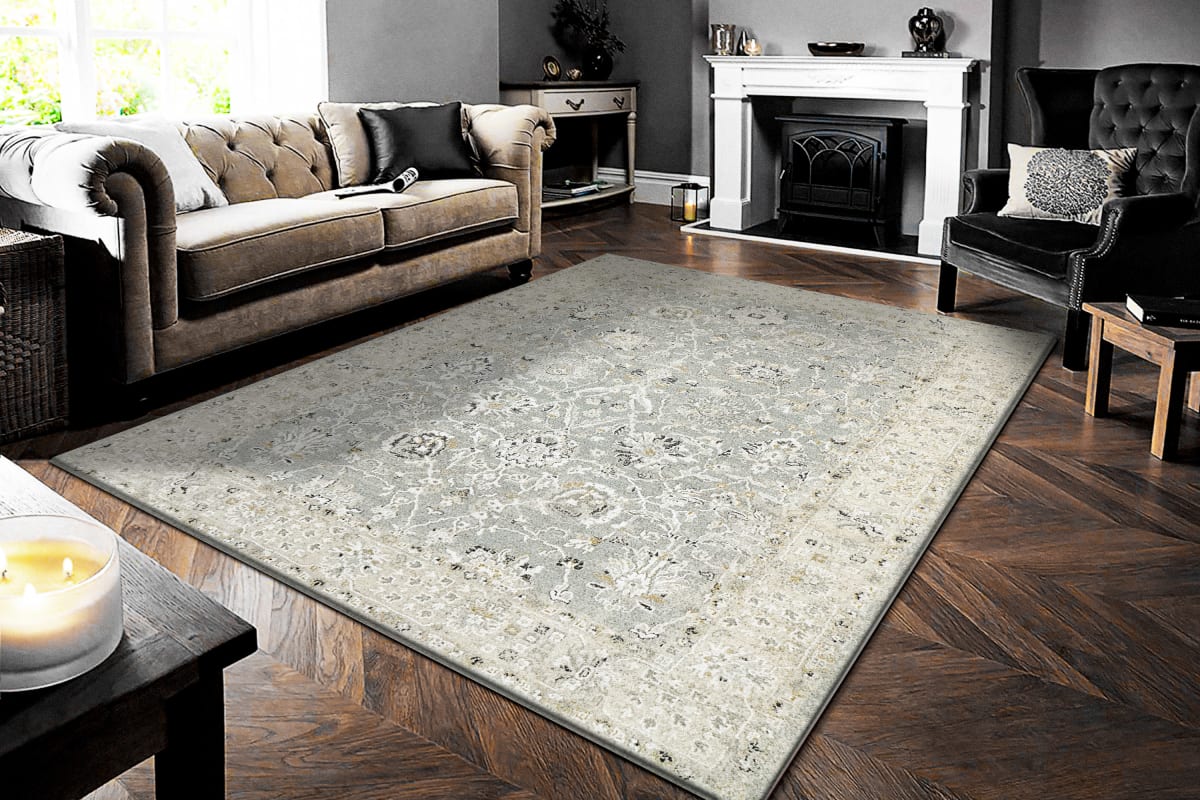 ANNALISE - Blue Beige 7604-580 - Dynamic Rugs - Annalise - Blue Beige 7604-580