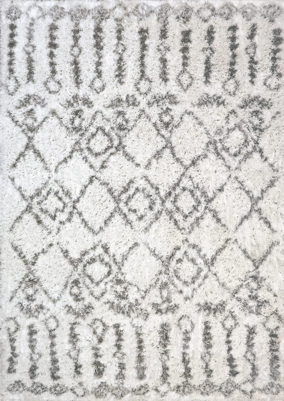 NR357433100 - Dynamic Rugs - Nordic - White Silver 7433-100 - 2'7" x 5'