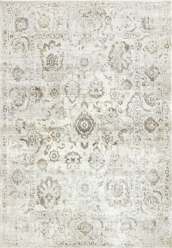 CC693530190 - Dynamic Rugs - Castilla - Ivory Grey 3530-190 - 5'3" x 7'7"