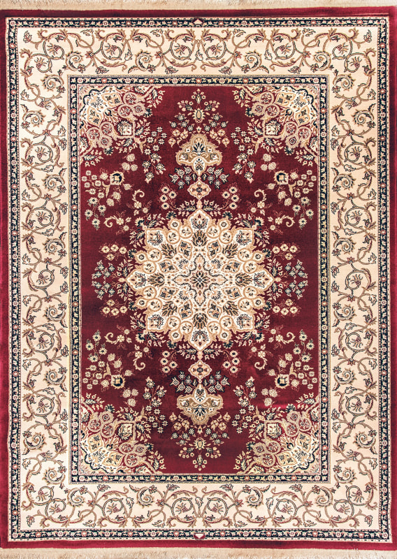 BR7107201330 - Dynamic Rugs - Brilliant - Red 7201-330 - 6'7" x 9'10"