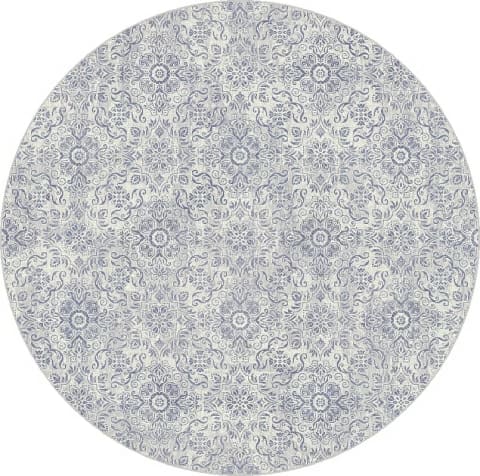 ANR5571629646 - Dynamic Rugs - Ancient Garden - Silver Grey 57162-9646 - 5'3" Round