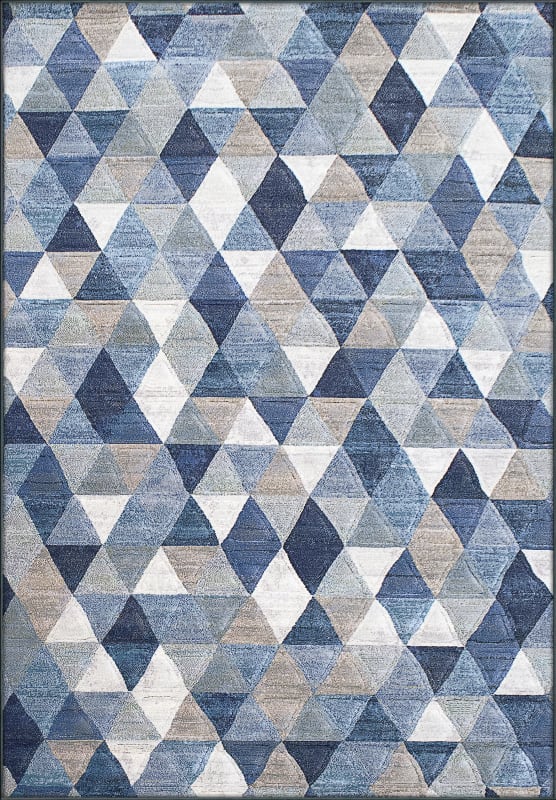 EC710632635161 - Dynamic Rugs - Eclipse - Blue Multi 63263-5161 - 6'7" x 9'6"