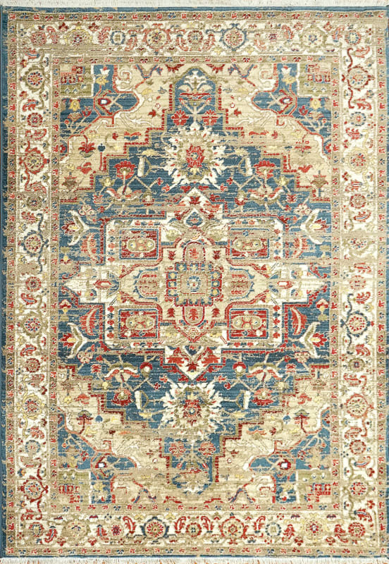 JN9126882530 - Dynamic Rugs - Juno - Navy Red 6882-530 - 7'10" x 10'