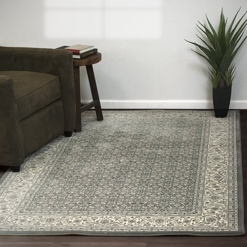 ANCIENT GARDEN - Grey Cream 57011-5666 - Dynamic Rugs - Ancient Garden - Grey Cream 57011-5666