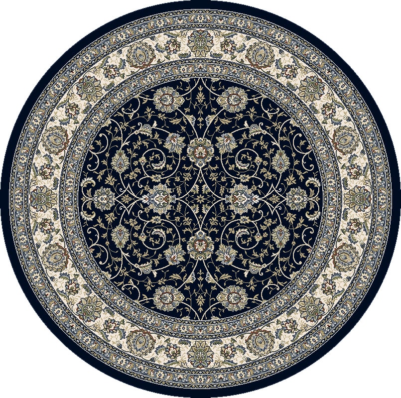 ANR8571203464 - Dynamic Rugs - Ancient Garden - Navy 57120-3464 - 7'1" Round