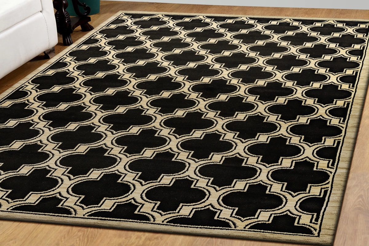 YAZD - Black 2816-090 - Dynamic Rugs - Yazd - Black 2816-090