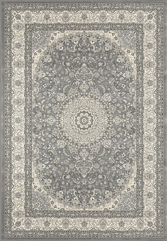 AN69571195666 - Dynamic Rugs - Ancient Garden - Grey Cream 57119-5666 - 5'3" x 7'7"