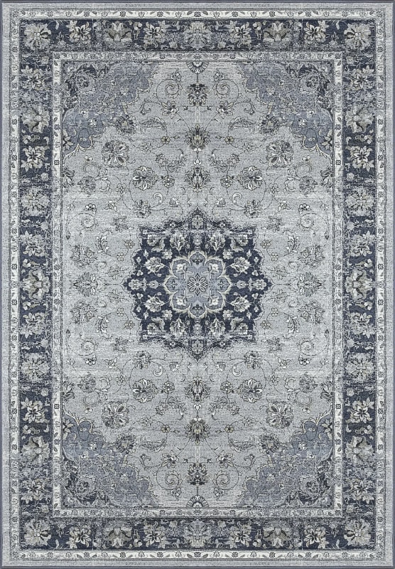 AN710575599686 - Dynamic Rugs - Ancient Garden - Silver Blue 57559-9686 - 6'7" x 9'6"