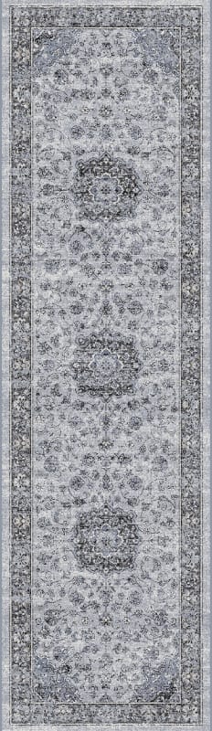 AN28575599656 - Dynamic Rugs - Ancient Garden - Silver Grey 57559-9656 - 2'2" x 7'7"