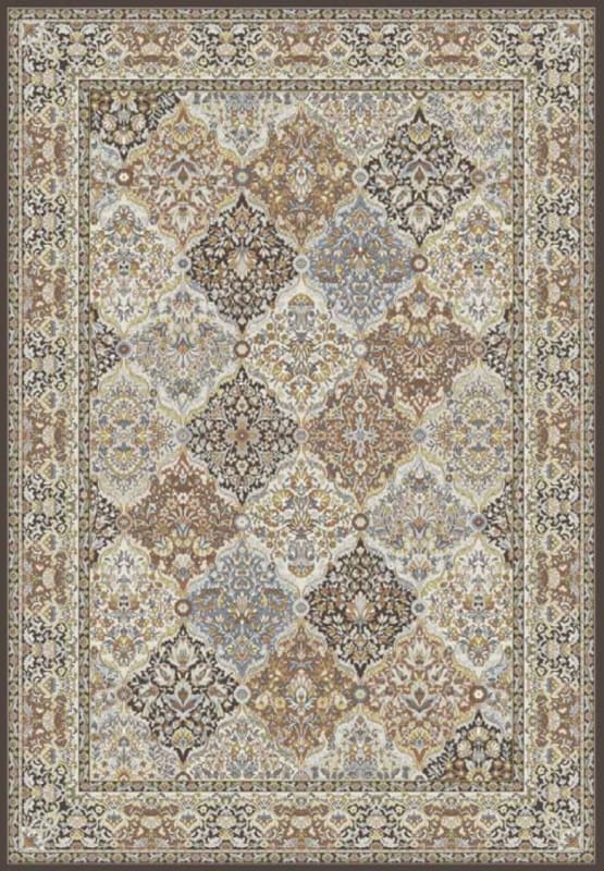 AN710570083235 - Dynamic Rugs - Ancient Garden - Brown Blue 57008-3235 - 6'7" x 9'6"