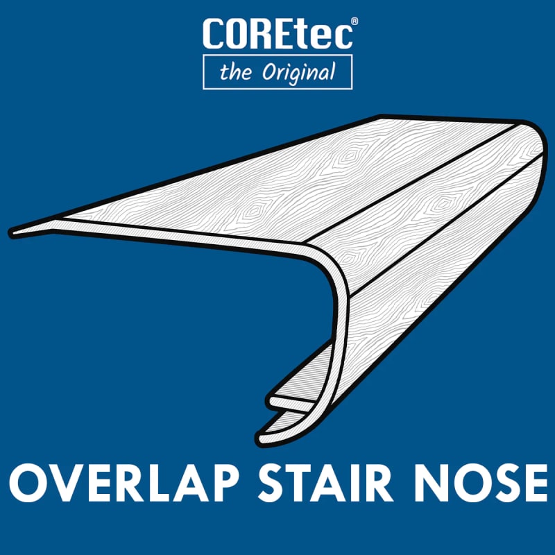 01V79-00644 (SN) - COREtec TotalWorx - FinishWorx - Overlap Stairnose - 01V79-00644 (SN)