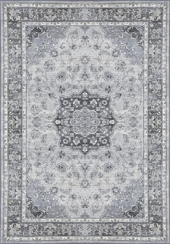 AN710575599656 - Dynamic Rugs - Ancient Garden - Silver Grey 57559-9656 - 6'7" x 9'6"