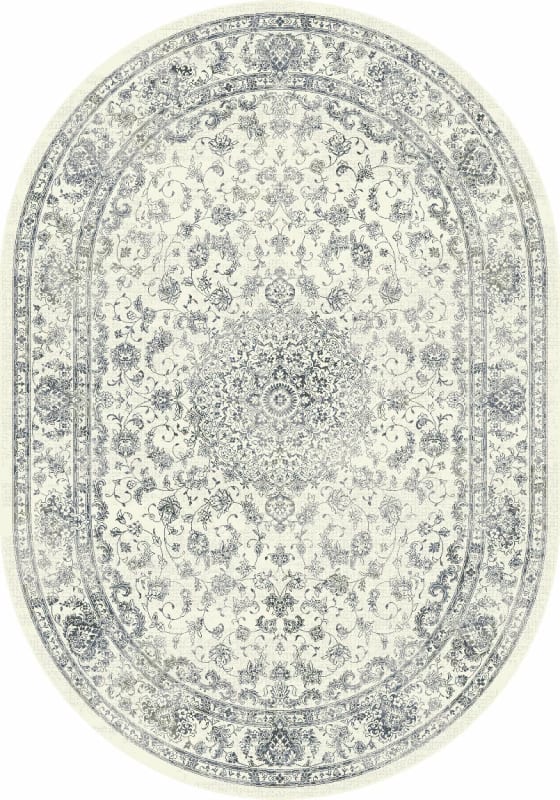 ANOV69571096666 - Dynamic Rugs - Ancient Garden - Cream 57109-6666 - 5'3" x 7'7" Oval