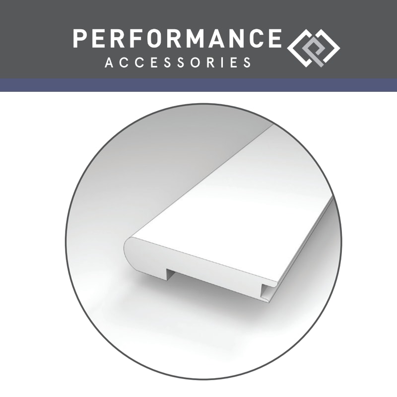 MFSNA-08580 Ace Hickory - Mohawk's Performance Accessories - Laminate Flush Stair Nose 8 mm - MFSNA-08580 Ace Hickory