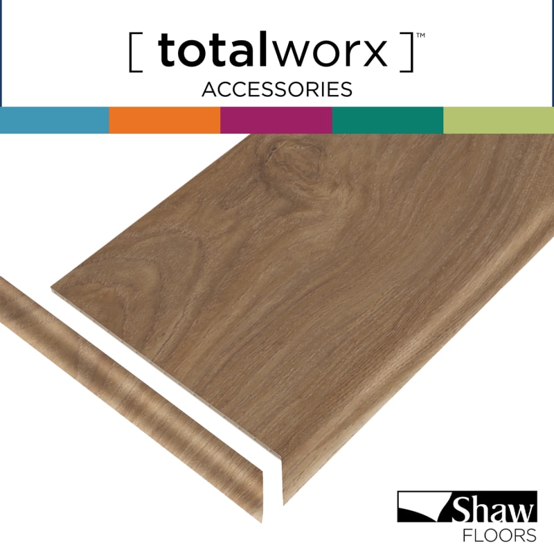 TR1NS-02137 Murrell's Inlet (TREAD) - Shaw TotalWorx - Round Stair Tread - TR1NS-02137 Murrell's Inlet (TREAD)