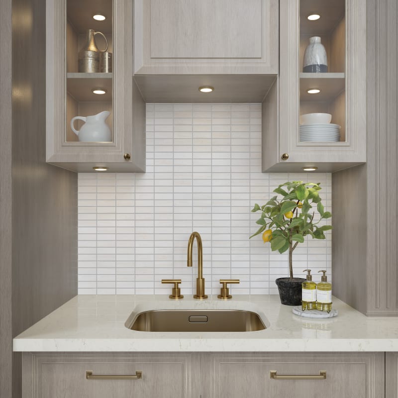 AR0613MS1P2 - Daltile - Articulo - Editorial White - 1 x 3 - Mosaic - Matte