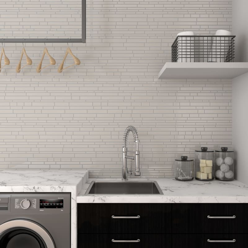 AM51LNRANMS1P - Daltile - Amity - Taupe - 11.00 in x 13.00 in - Mosaic - Glass