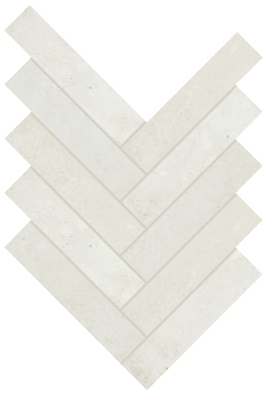 RK10HER26MSXTMT - Daltile - Rekindle - White - 2.00 in x 6.00 in - Herringbone Mosaic