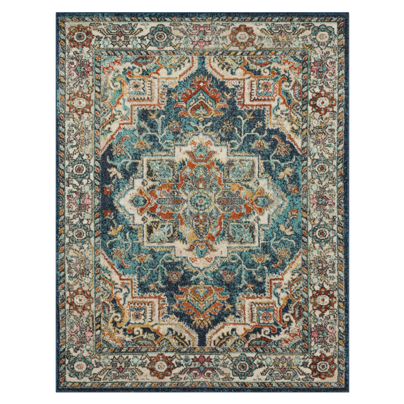 IE303-103-094120 - Mohawk Home - Whimsy - Decker Blue - 7' 10" X 10'