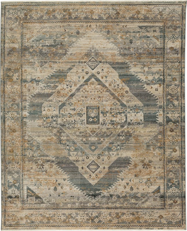 R1057-131-079114 - Karastan Rugs - Echo - Gamin Grey - 6' 7" X 9' 6"