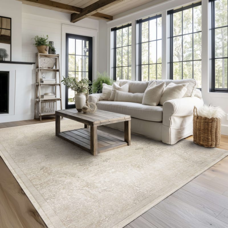 R1405-1046 - Karastan Rugs - Surrey Hills - Grinstead Flaxen Beige R1405